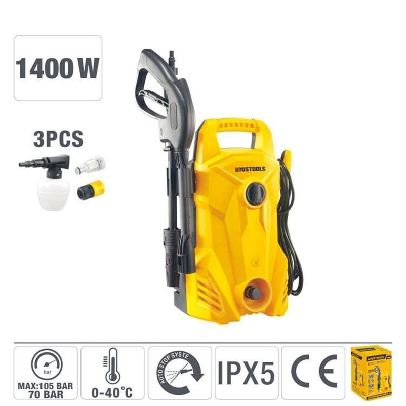 Nettoyeur Haute Pression 1400W 105 Bar avec Accessoires
