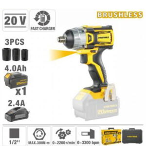 Boulonneuse à Choc Sans Fil Brushless 20V 300N.m avec Batterie 4.0Ah