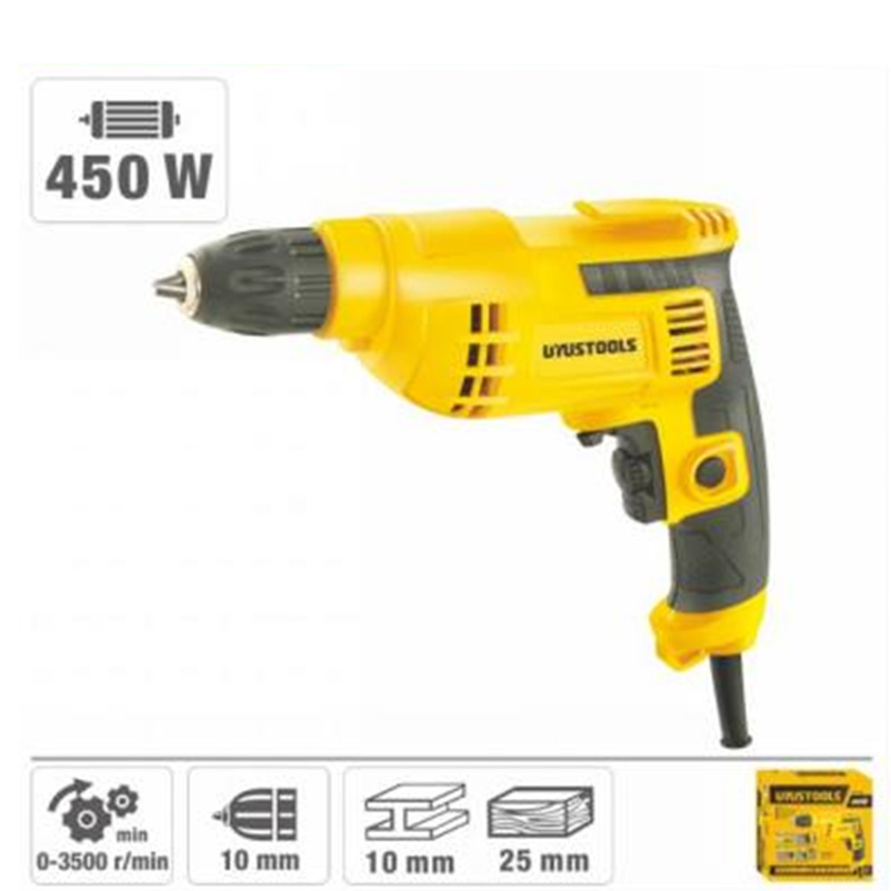 Perceuse Électrique Filaire 450W Mandrin 10mm