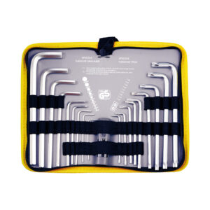 Jeu de 20 Clés Mâles Mixtes : 6 Pans & Torx avec Barre de Force