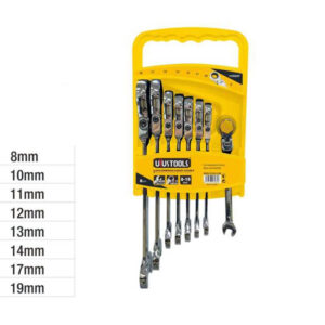 Jeu de 8 Clés Mixtes à Cliquet 8-19mm